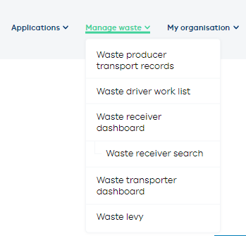 Create waste record - Step 2