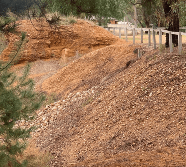 Worked alluvium