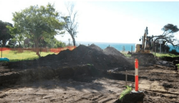Cleaning up contaminated land involves removing the contamined soil