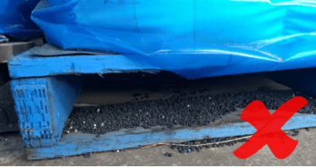 Plastic feedstock storage poor example two