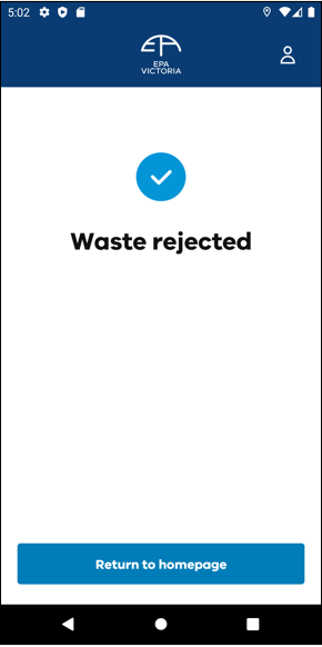 Confirmation window