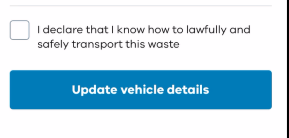 Update vehicle details