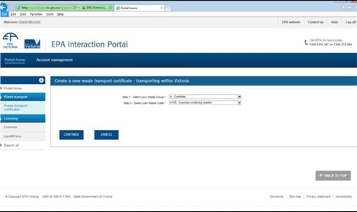 EPA portal adobe forms