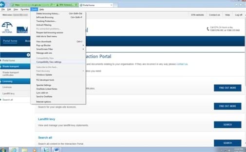 EPA portal adobe forms settings