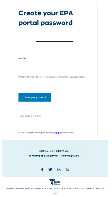 Check and open email from EPA