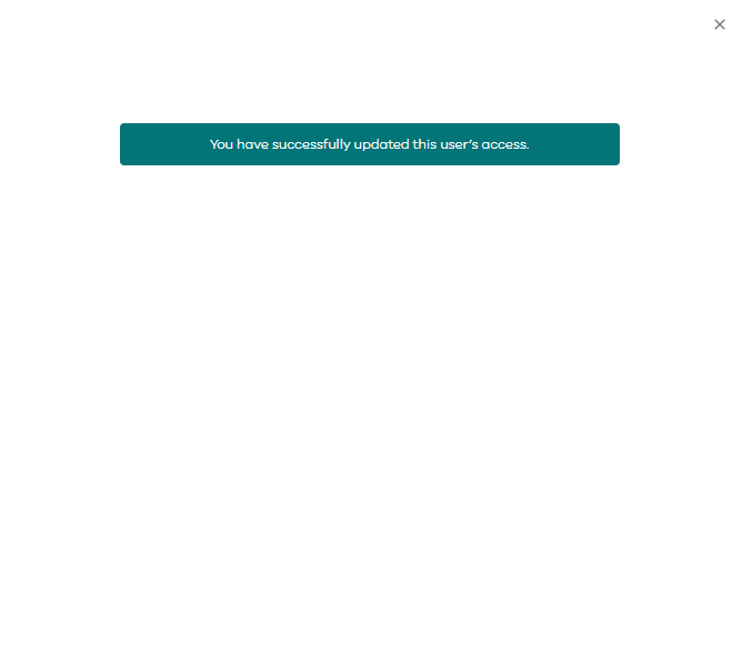 user access confirmation