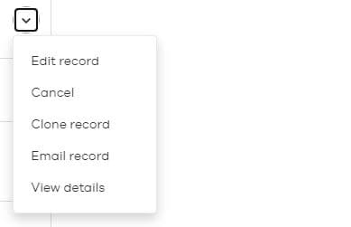Choose clone record
