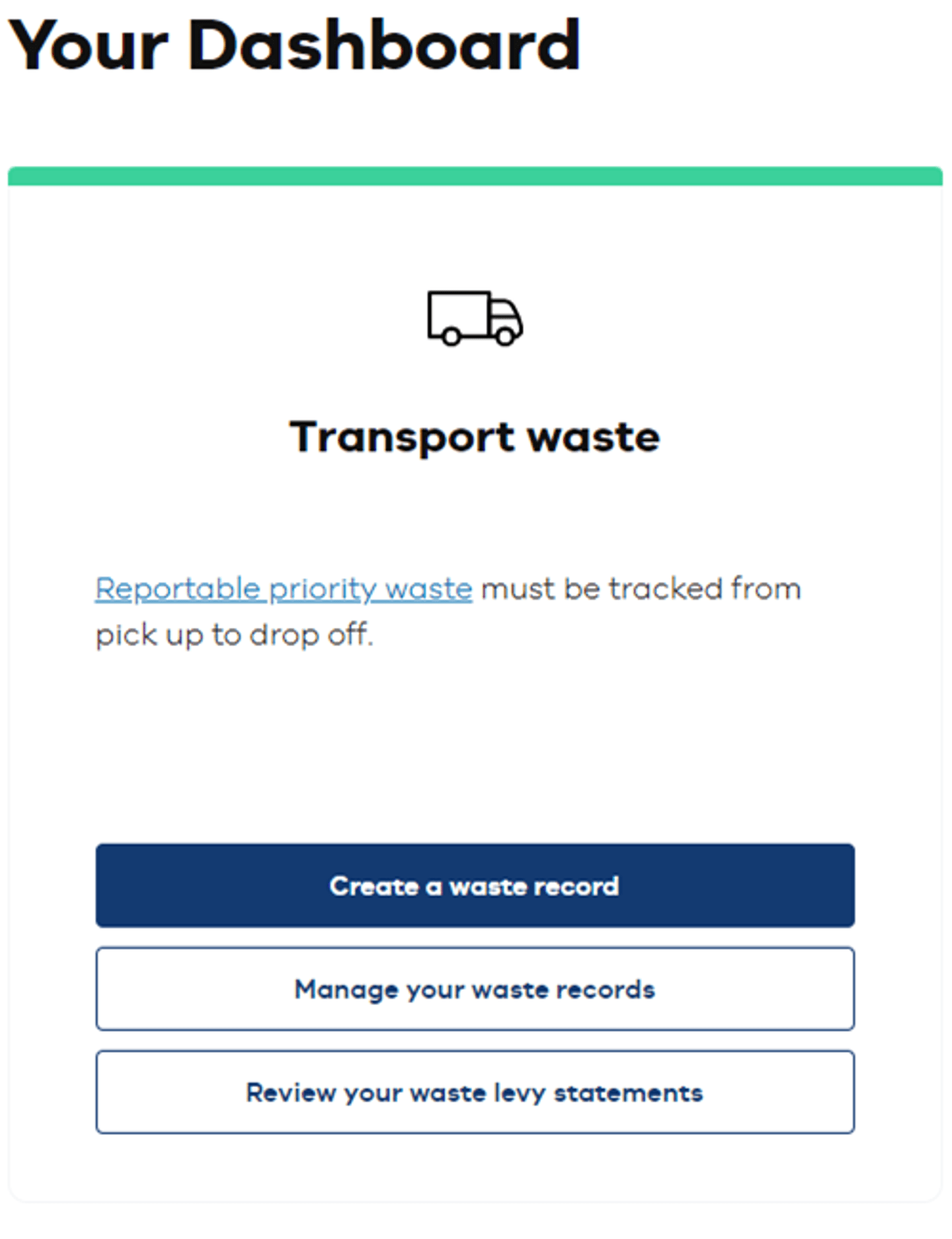 How to create an A16 waste record | epa.vic.gov.au