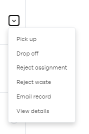 Select waste record