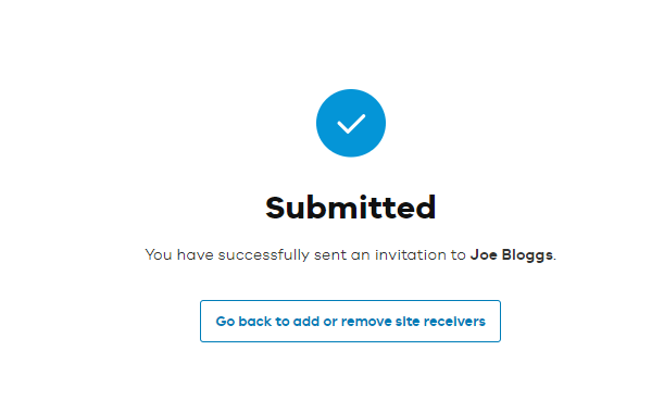 Confirmation window