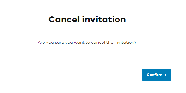 Cancel confirmation