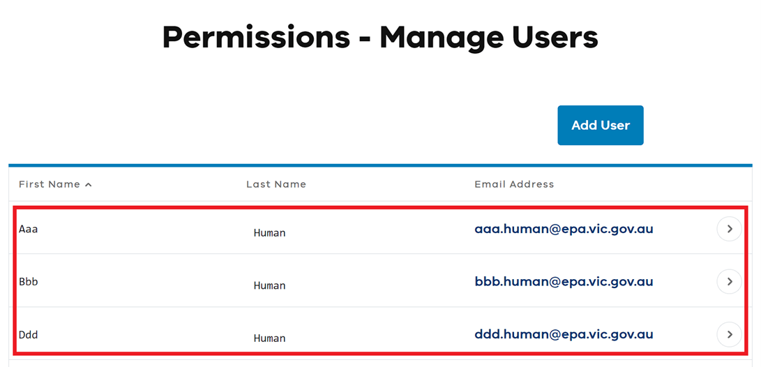 Verify the Portal user has been removed