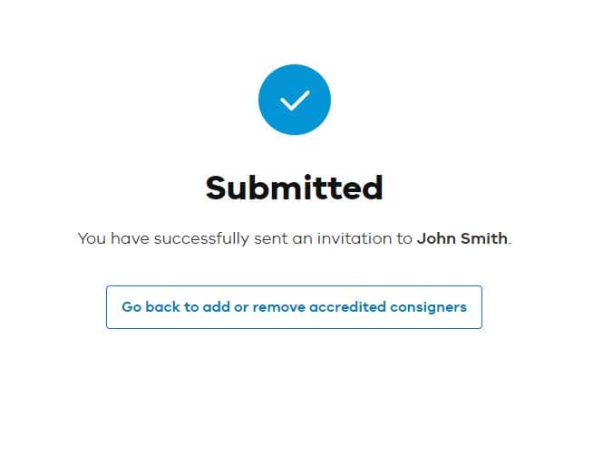 Confirmation window