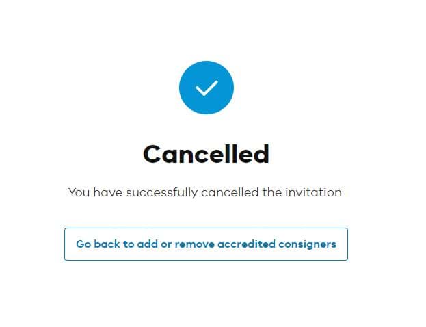 Confirmation window