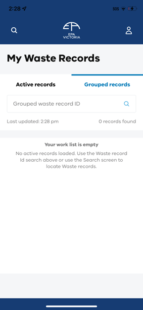 Find waste record