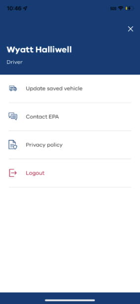 Save vehicle details