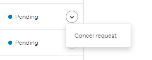 Cancel request