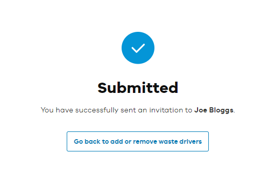 Confirmation window