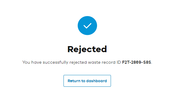 Confirmation window