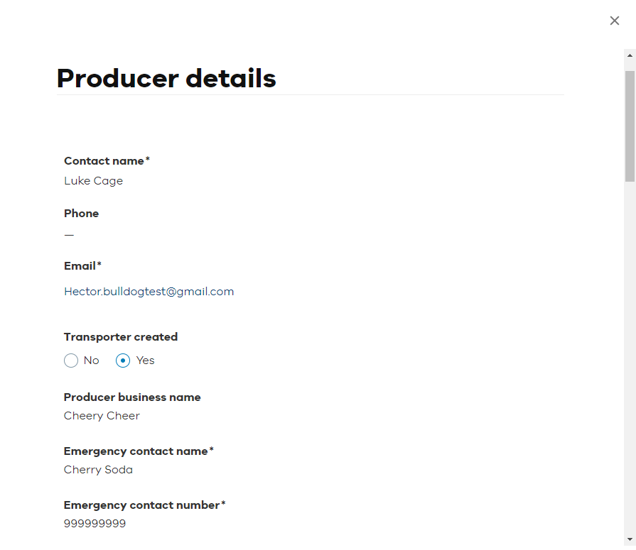 View grouped waste record